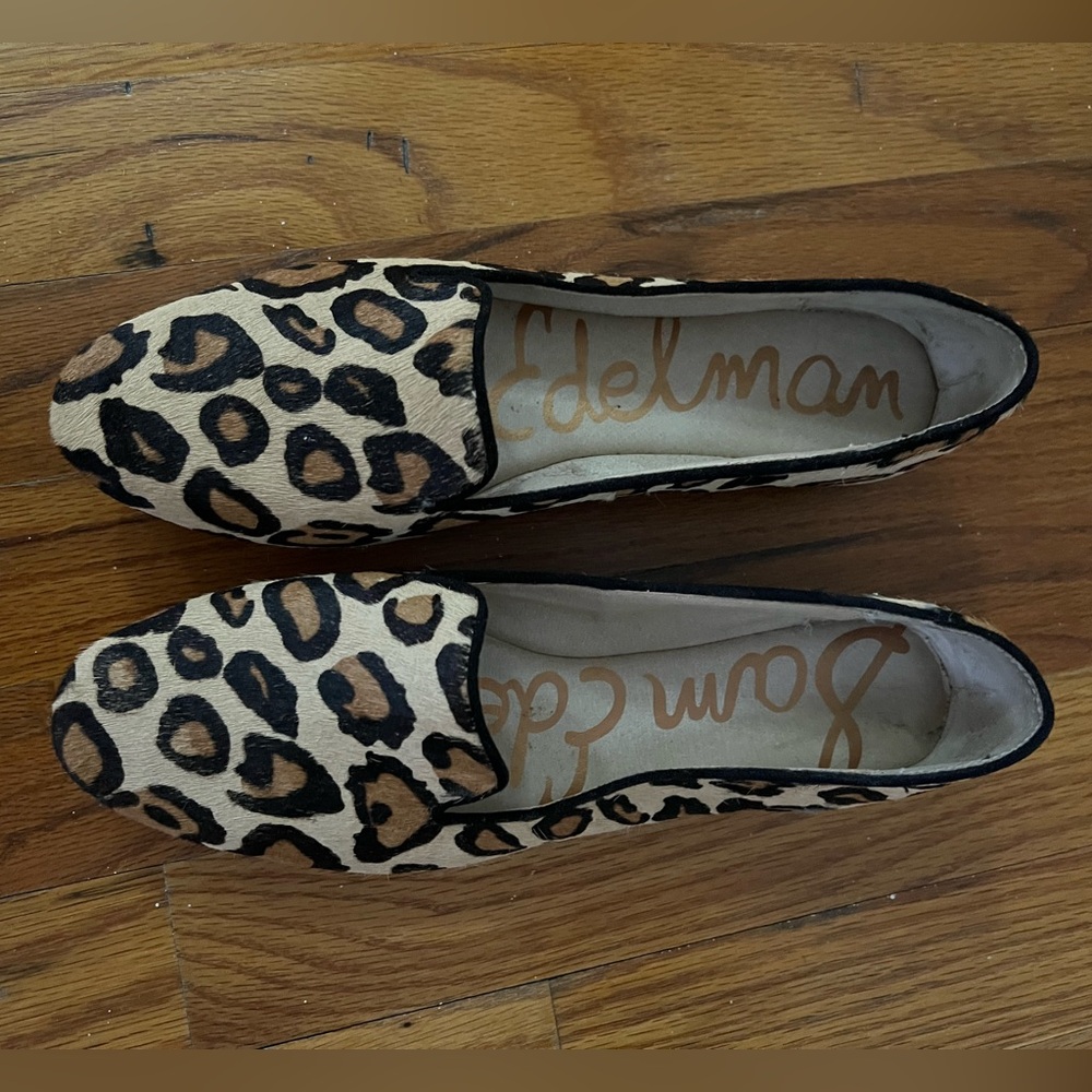 Sam Edelman Alvin Leopard Print Loafers - Picture 3 of 4
